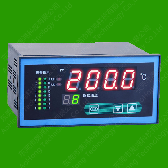 PT100/PT1000/热电偶十六通道温度巡检仪器（可带RS485）